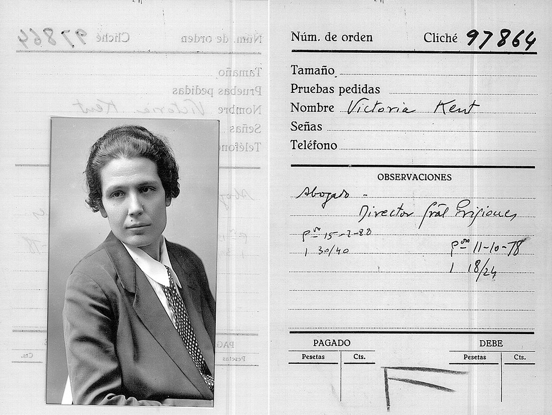 Ticket con retrato de mujer.
